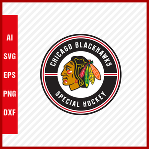 Chicago Blackhawks Logo Svg NHL National Hockey League Team Clipart