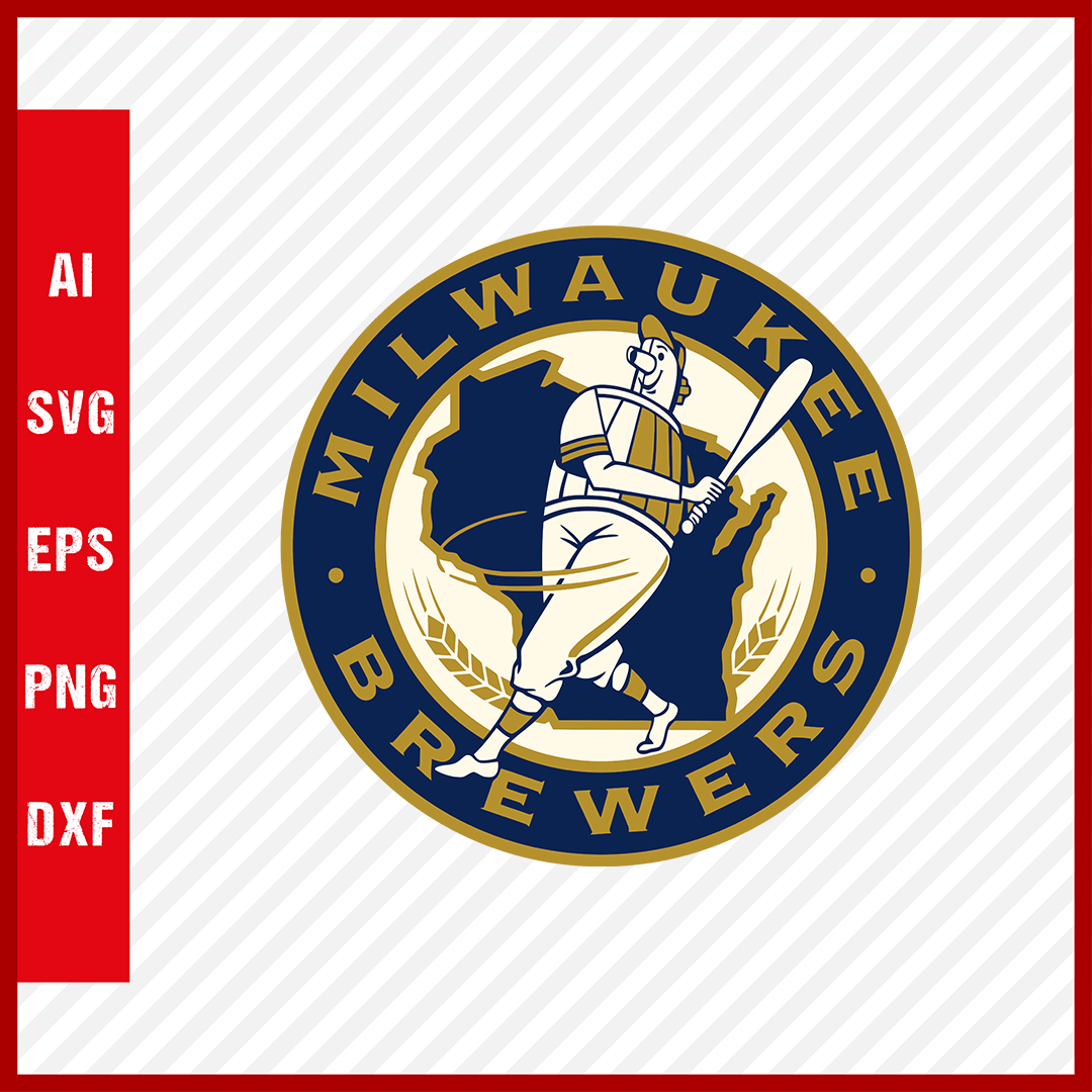 Milwaukee Brewers Logo MLB Svg Cut Files Baseball Clipart