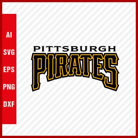 Pittsburgh Pirates Logo MLB Svg Cut Files Baseball Clipart