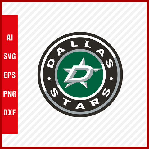 Dallas Stars Svg Logo NHL National Hockey League Team Svg Clipart