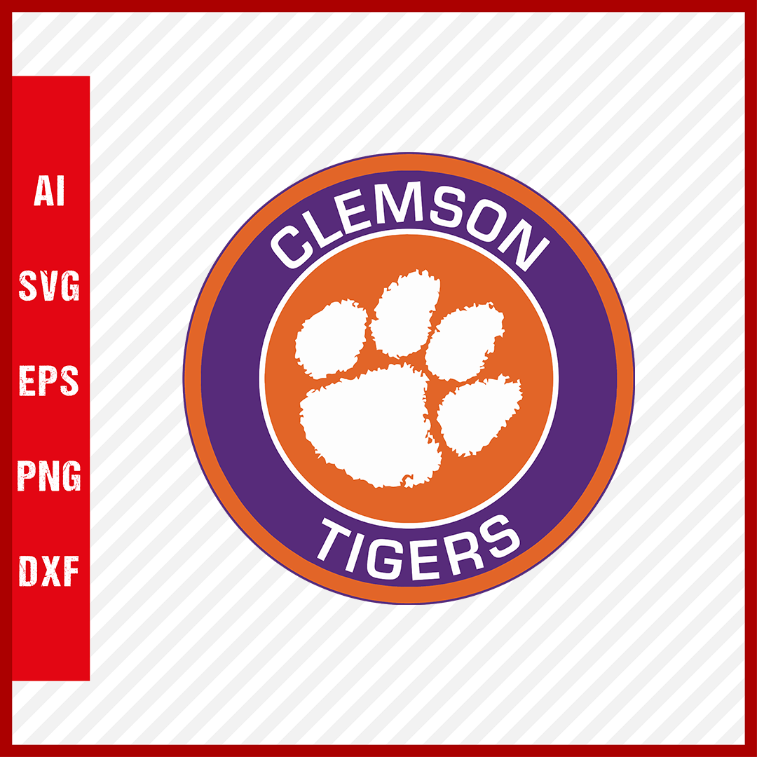 Clemson Tigers Logo svg NCAA National Collegiate Athletic Association Team Clipart