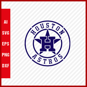 Houston Astros Logo MLB Svg Cut Files Baseball Clipart