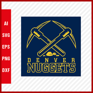 NBA Denver Nuggets Logo Svg Cut Files Basketball Clipart