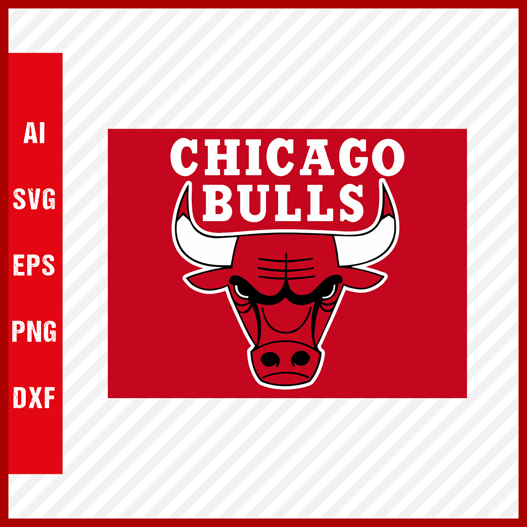 Chicago Bulls Logo NBA Svg Cut Files Basketball Clipart