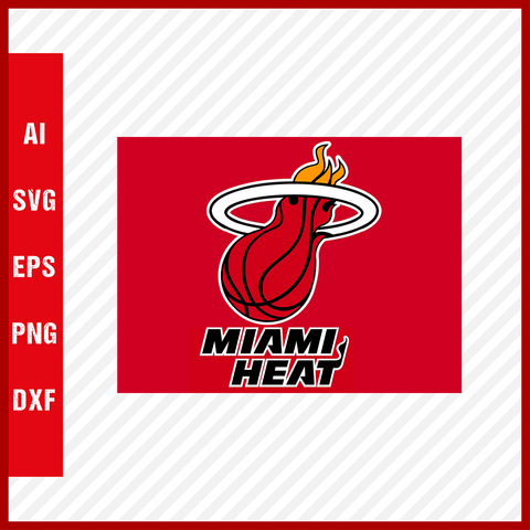 NBA Miami Heat Logo Svg Cut Files Basketball Clipart