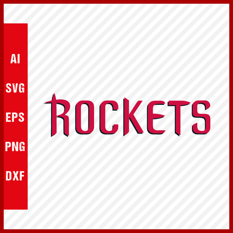 NBA Houston Rockets Logo Svg Cut Files Basketball Clipart