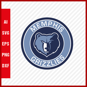 NBA Memphis Grizzlies Logo Svg Cut Files Basketball Clipart