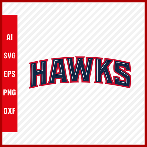 Atlanta Hawks Logo NBA Svg Cut Files Basketball Clipart