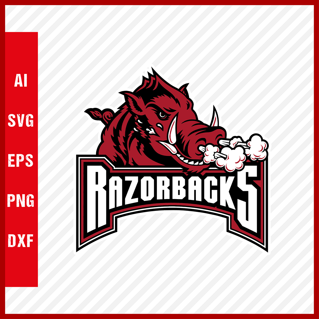 Arkansas Razorbacks Round Svg Arkansas Razorbacks Logo svg NCAA National Collegiate Athletic Associa ...