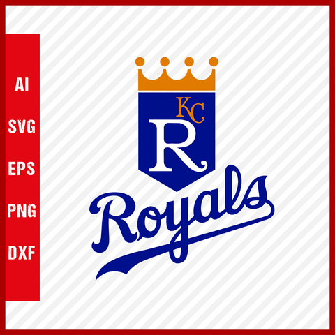 Kansas City Royals Logo MLB Svg Cut Files Baseball Clipart