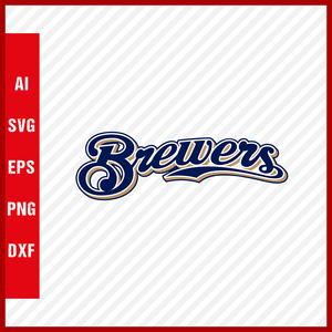 Milwaukee Brewers Logo MLB Svg Cut Files Baseball Clipart