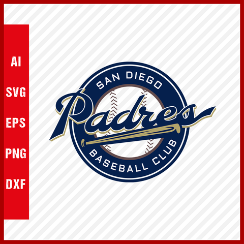 San Diego Padres Logo MLB Svg Cut Files Baseball Clipart