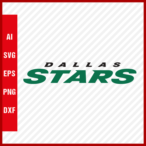 Dallas Stars Svg Logo NHL National Hockey League Team Svg Clipart