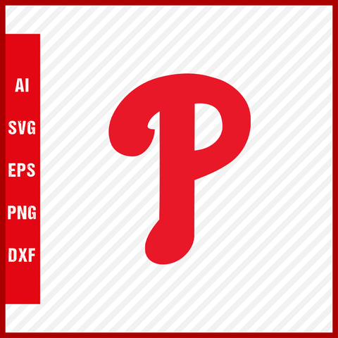 Philadelphia Phillies Logo MLB Svg Cut Files Baseball Clipart