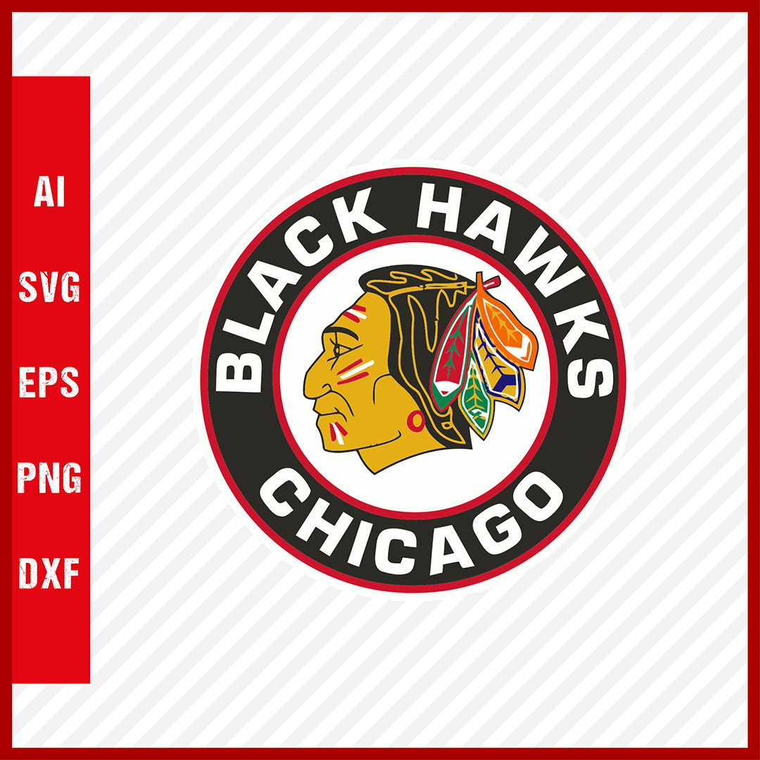 Chicago Blackhawks Logo Svg NHL National Hockey League Team Clipart