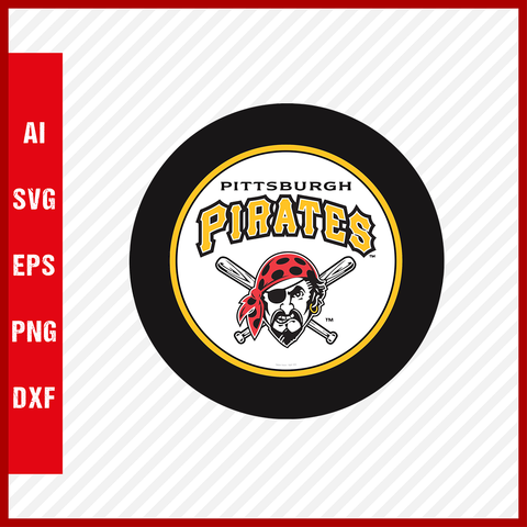 Pittsburgh Pirates Logo MLB Svg Cut Files Baseball Clipart