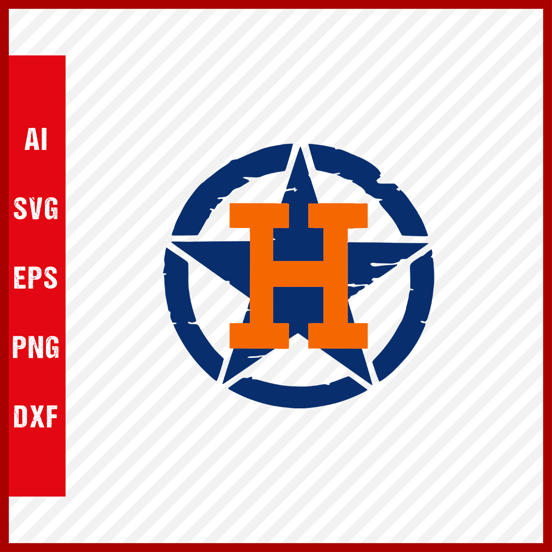 Houston Astros Logo MLB Svg Cut Files Baseball Clipart