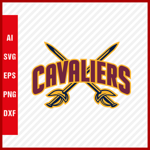 Cleveland Cavaliers Logo NBA Svg Cut Files Basketball Clipart