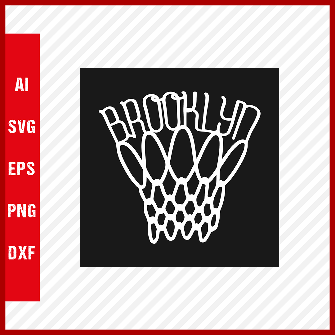 Brooklyn Nets Logo NBA Svg Cut Files Basketball Clipart