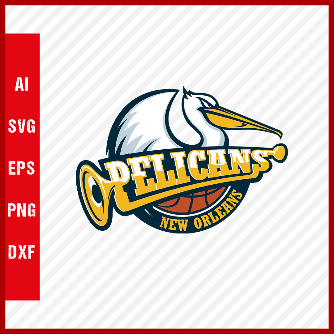 NBA New Orleans Pelicans Logo Svg Cut Files Basketball Clipart