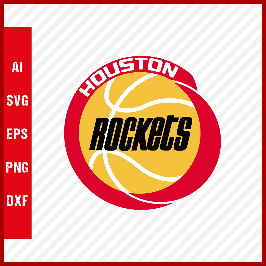 NBA Houston Rockets Logo Svg Cut Files Basketball Clipart