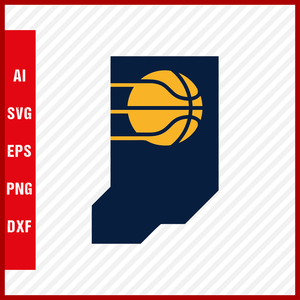 NBA Indiana Pacers Logo Svg Cut Files Basketball Clipart