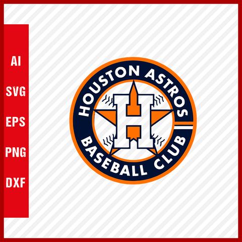 Houston Astros Logo MLB Svg Cut Files Baseball Clipart