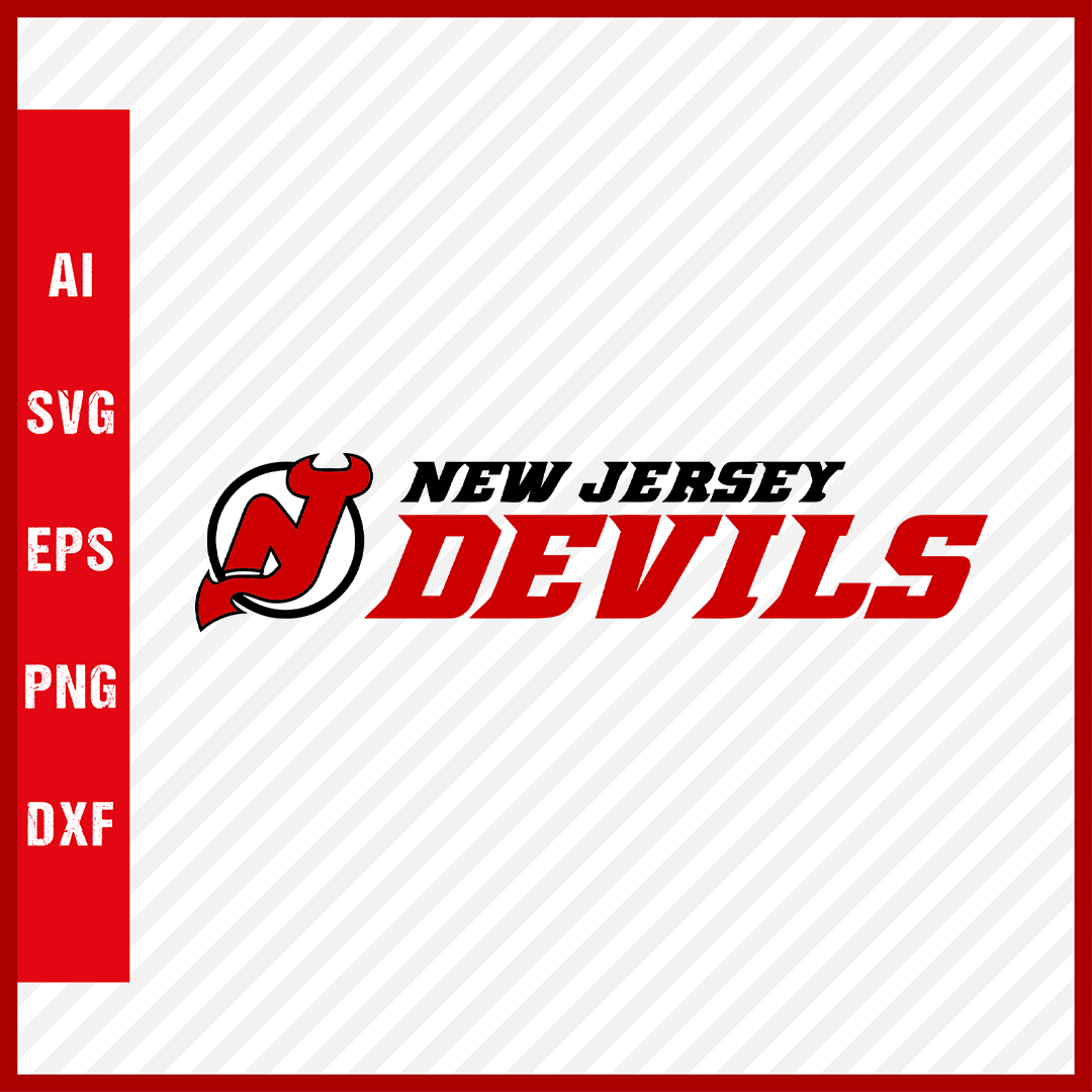 New Jersey Devils Logo Svg NHL National Hockey League Team Svg Clipart
