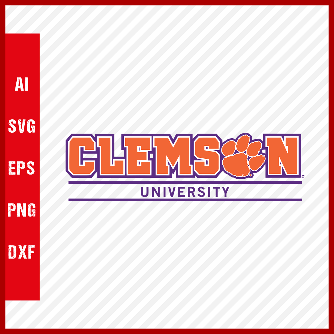 Clemson Tigers Logo svg NCAA National Collegiate Athletic Association Team Clipart