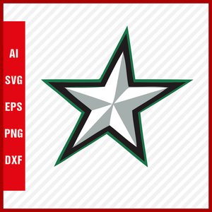 Dallas Stars Svg Logo NHL National Hockey League Team Svg Clipart