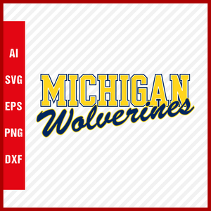 Michigan Wolverines Logo svg NCAA National Collegiate Athletic Association Team Clipart