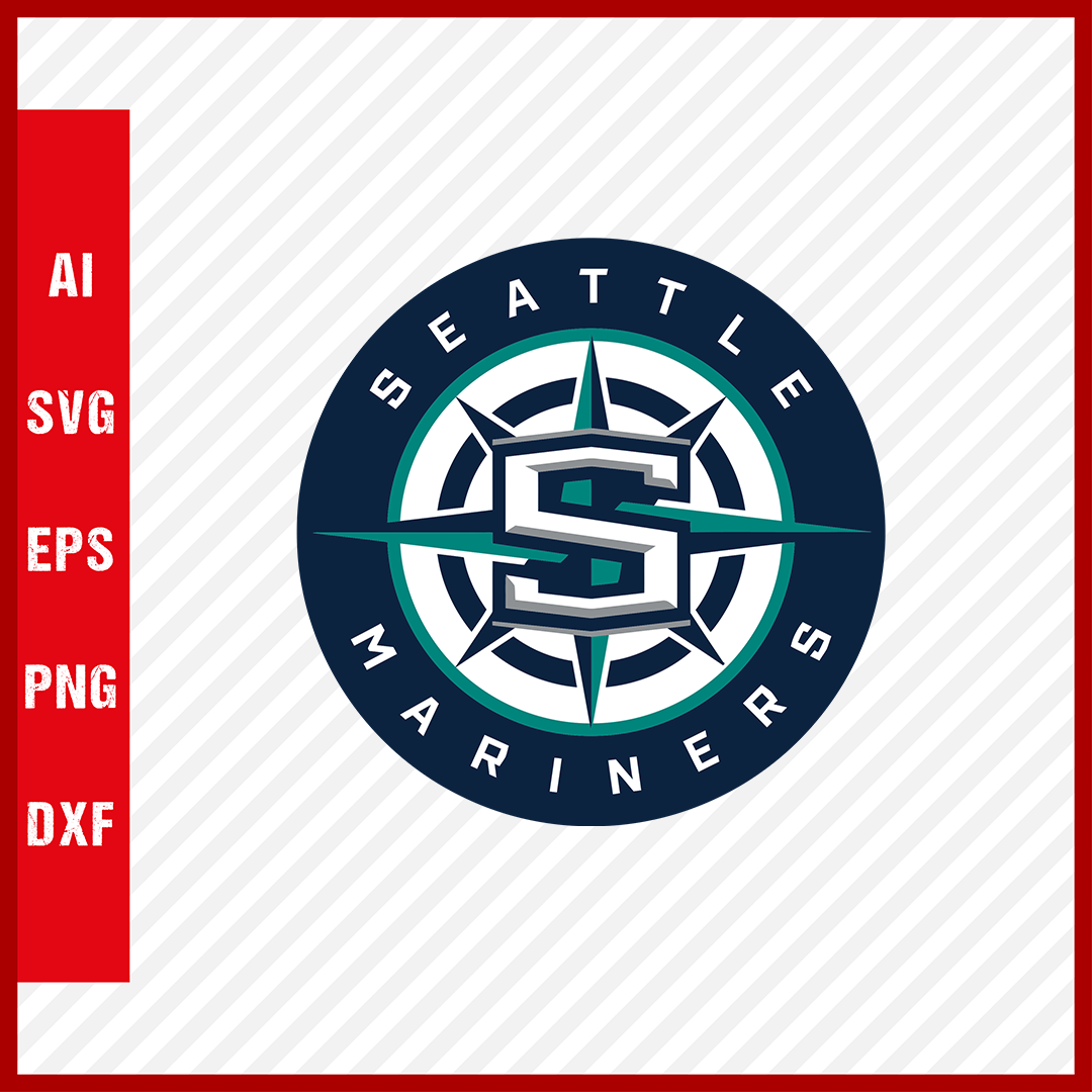 Seattle Mariners Logo MLB Svg Cut Files Baseball Clipart