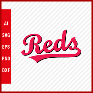 Cincinnati Reds Mlb Svg Cut Files Baseball Clipart