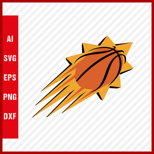 NBA Phoenix Suns Logo Svg Cut Files Basketball Clipart