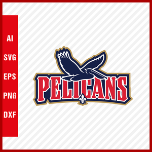 NBA New Orleans Pelicans Logo Svg Cut Files Basketball Clipart