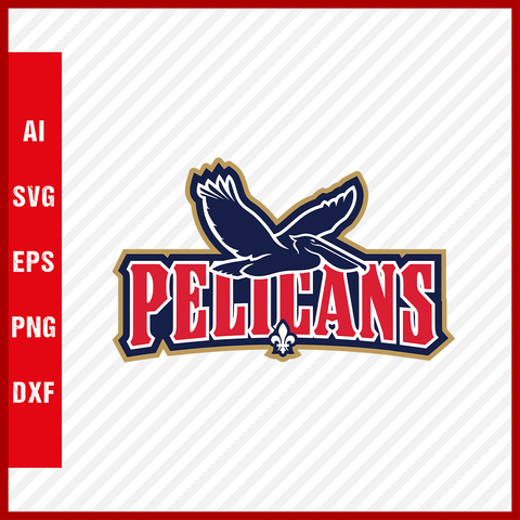 NBA New Orleans Pelicans Logo Svg Cut Files Basketball Clipart