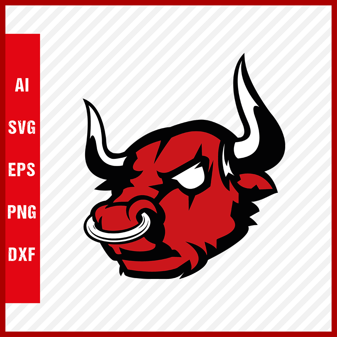 Chicago Bulls Logo NBA Svg Cut Files Basketball Clipart