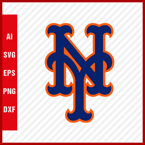 New York Mets Logo MLB Svg Cut Files Baseball Clipart