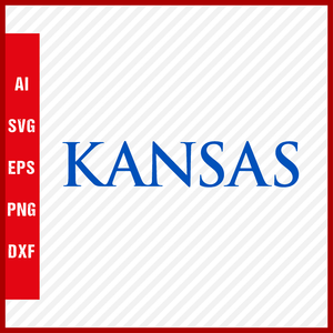 Kansas Jayhawks Logo svg NCAA National Collegiate Athletic Association Team Clipart