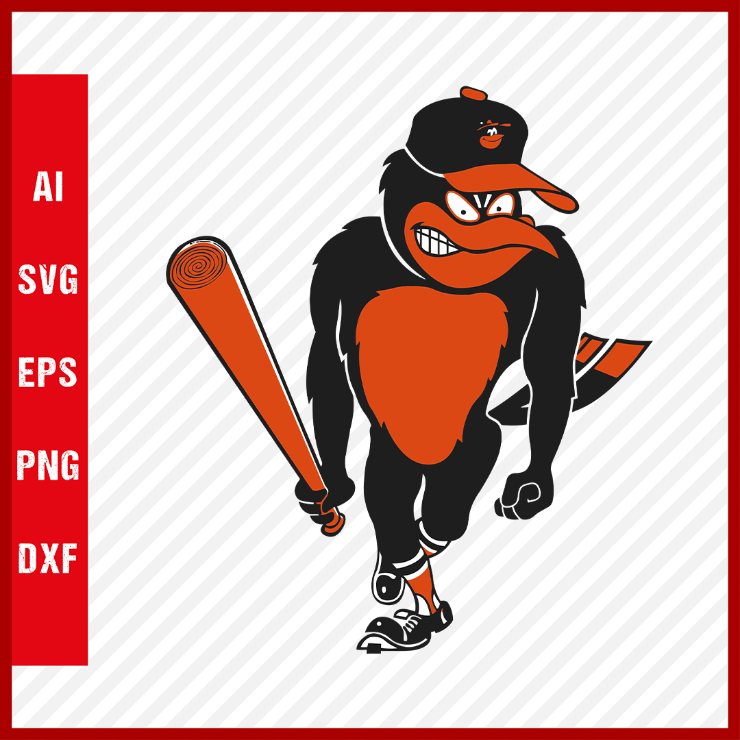 Baltimore Orioles MLB Logo svg Cut Files Baseball Clipart