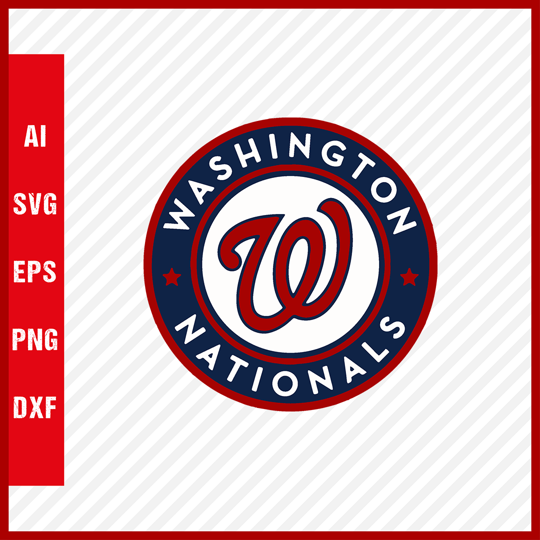 Washington Nationals Logo MLB Svg Cut Files Baseball Clipart