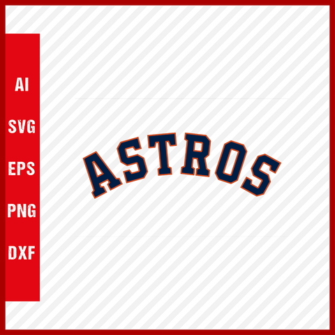 Houston Astros Logo MLB Svg Cut Files Baseball Clipart