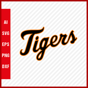 Detroit Tigers Logo MLB Svg Cut Files Baseball Clipart