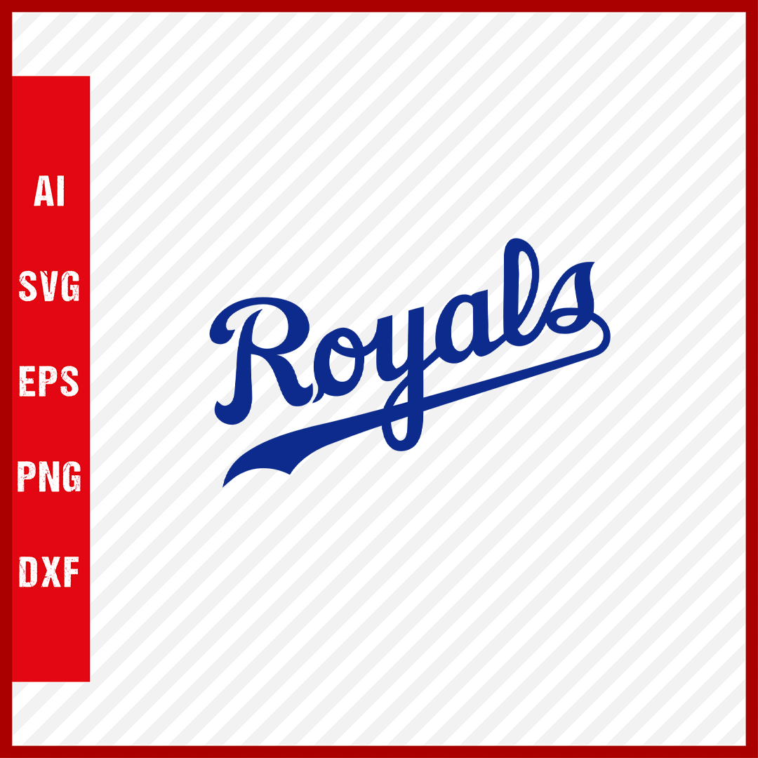 Kansas City Royals Logo MLB Svg Cut Files Baseball Clipart