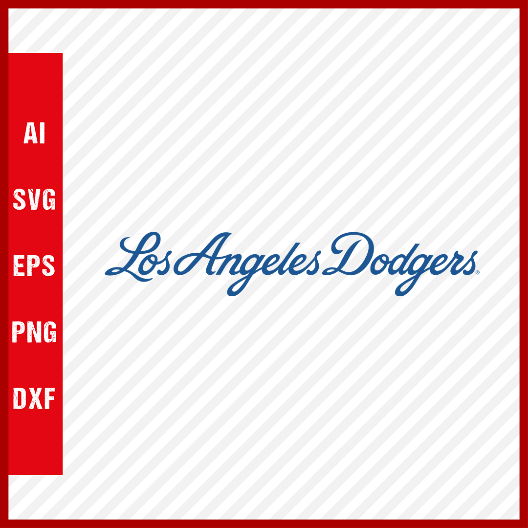 Los Angeles Dodgers Logo MLB Svg Cut Files Baseball Clipart