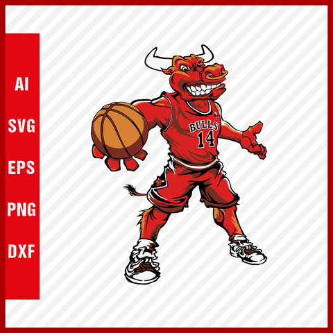 Chicago Bulls Logo NBA Svg Cut Files Basketball Clipart