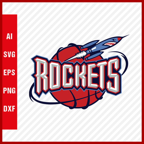 NBA Houston Rockets Logo Svg Cut Files Basketball Clipart