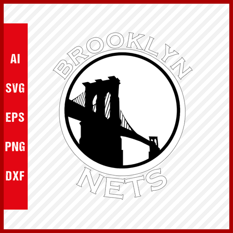 Brooklyn Nets Logo NBA Svg Cut Files Basketball Clipart