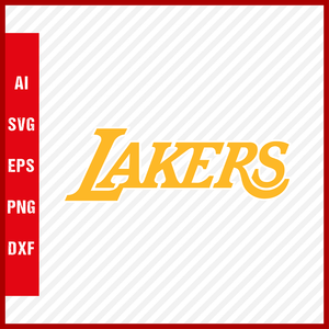 NBA Los Angeles Lakers Logo Svg Cut Files Basketball Clipart