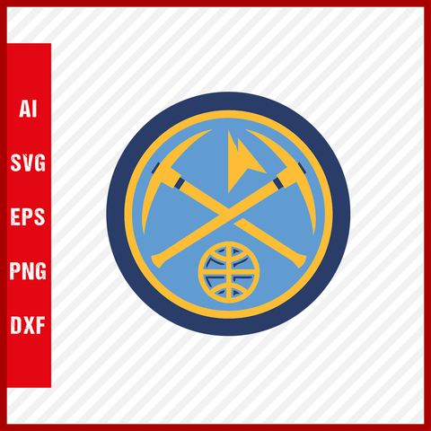 NBA Denver Nuggets Logo Svg Cut Files Basketball Clipart